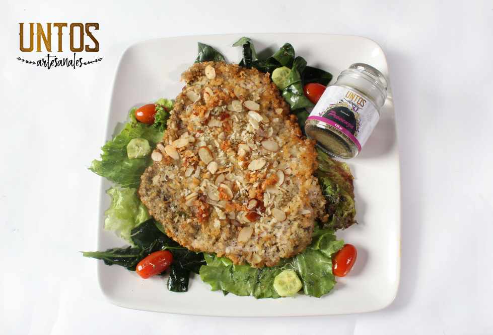 Filete de Pavo con Unto Provenza y Costra de Almendras y Parmesano